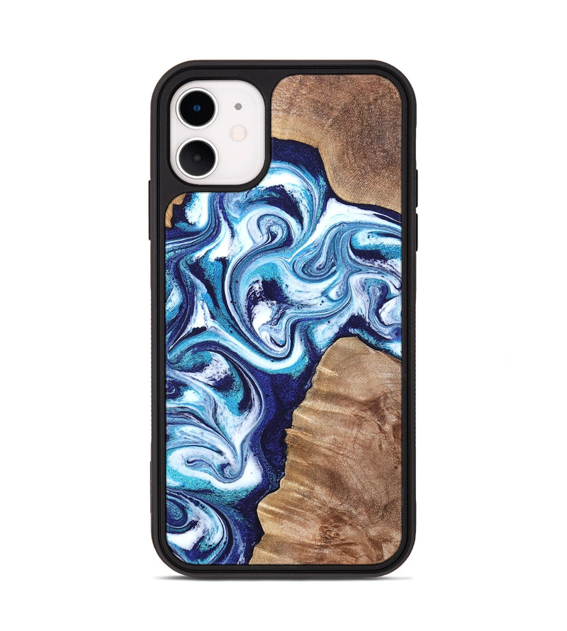 iPhone 11 Wood Phone Case - Jiraiya (Blue, 819836)