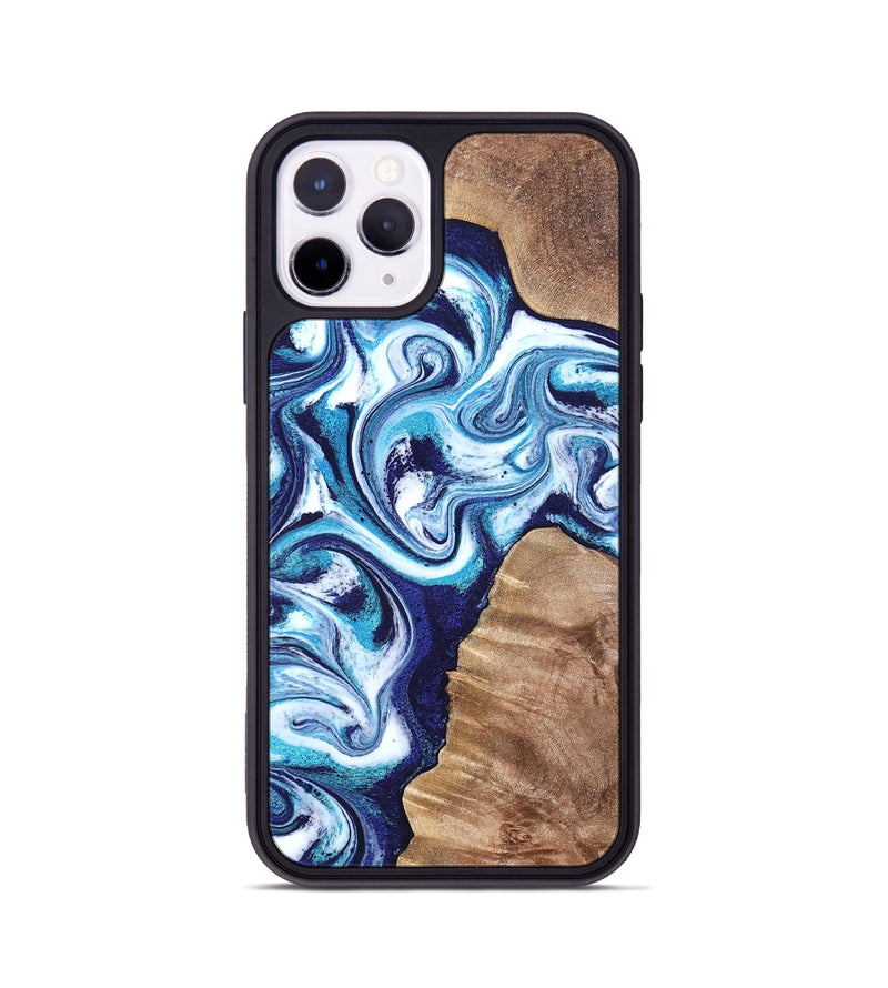iPhone 11 Pro Wood Phone Case - Jiraiya (Blue, 819836)