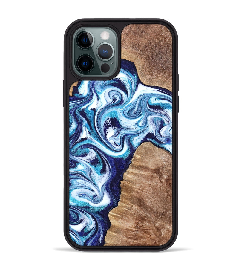 iPhone 12 Pro Max Wood Phone Case - Jiraiya (Blue, 819836)