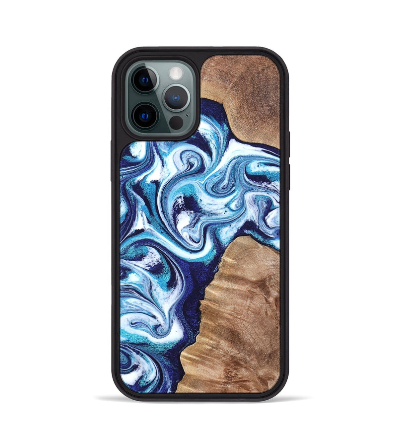 iPhone 12 Pro Wood Phone Case - Jiraiya (Blue, 819836)