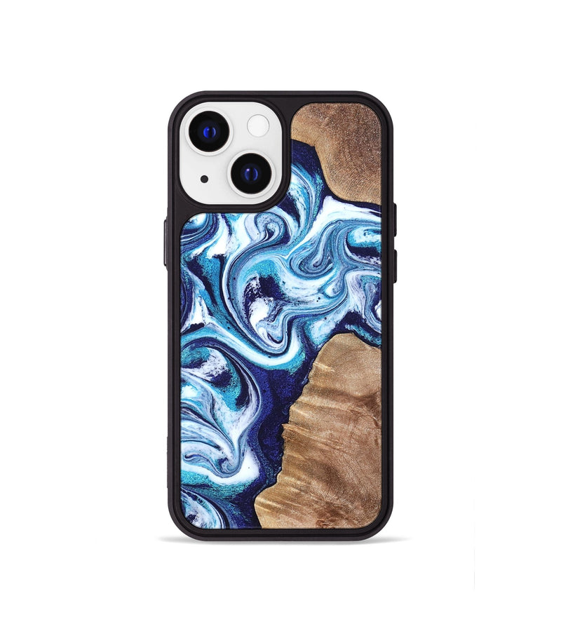 iPhone 13 mini Wood Phone Case - Jiraiya (Blue, 819836)