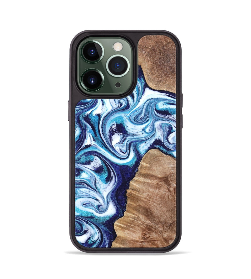 iPhone 13 Pro Wood Phone Case - Jiraiya (Blue, 819836)