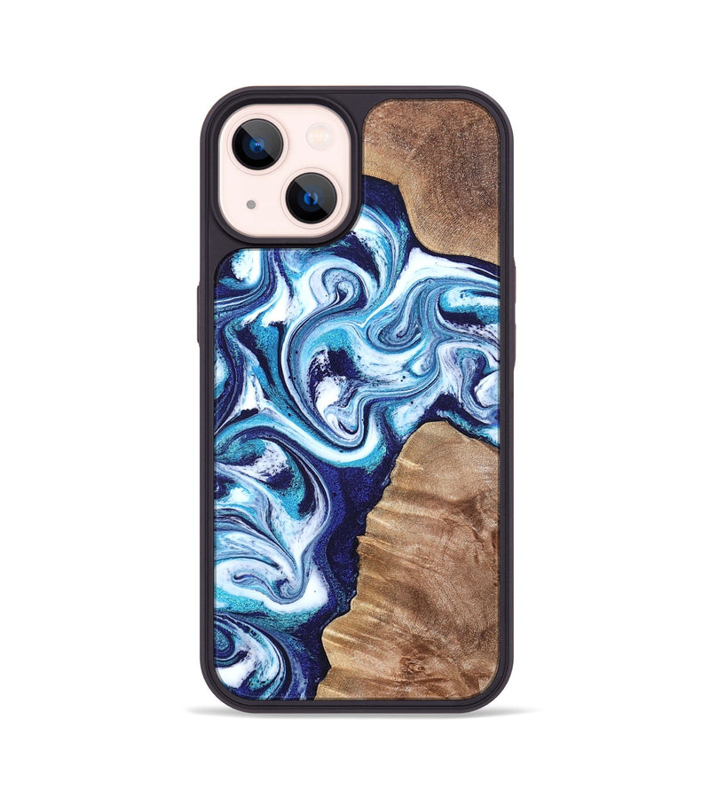 iPhone 14 Wood Phone Case - Jiraiya (Blue, 819836)