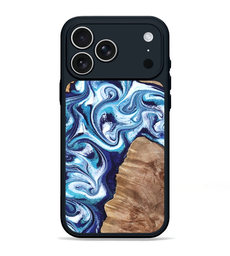 iPhone 17 Pro Max Wood Phone Case - Jiraiya (Blue, 819836)