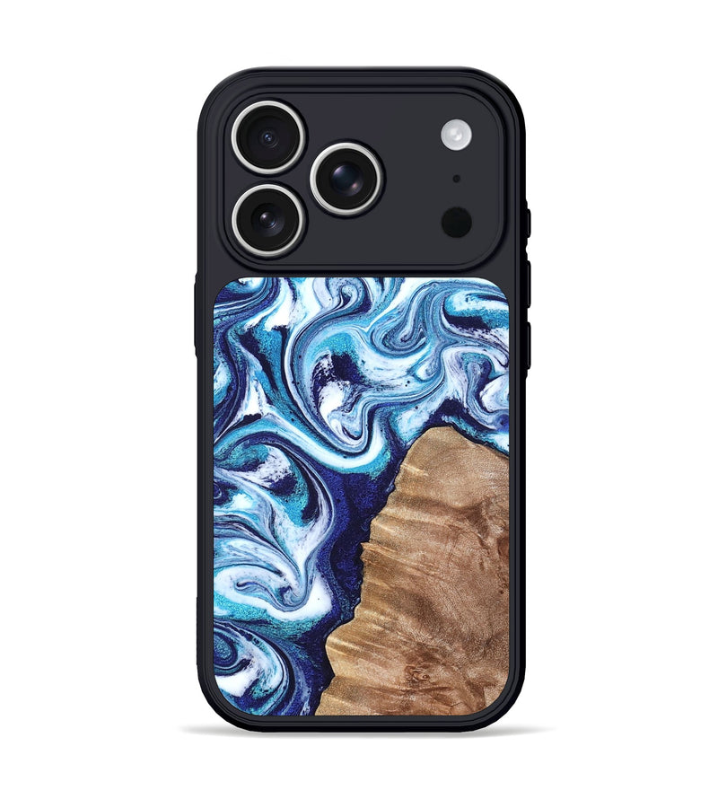iPhone 17 Pro Wood Phone Case - Jiraiya (Blue, 819836)