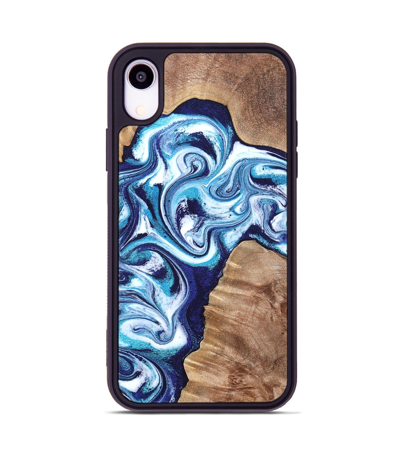 iPhone Xr Wood Phone Case - Jiraiya (Blue, 819836)