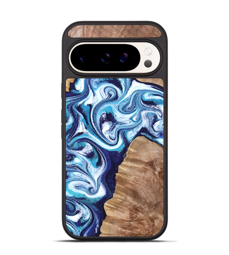 Pixel 9 Pro Wood Phone Case - Jiraiya (Blue, 819836)