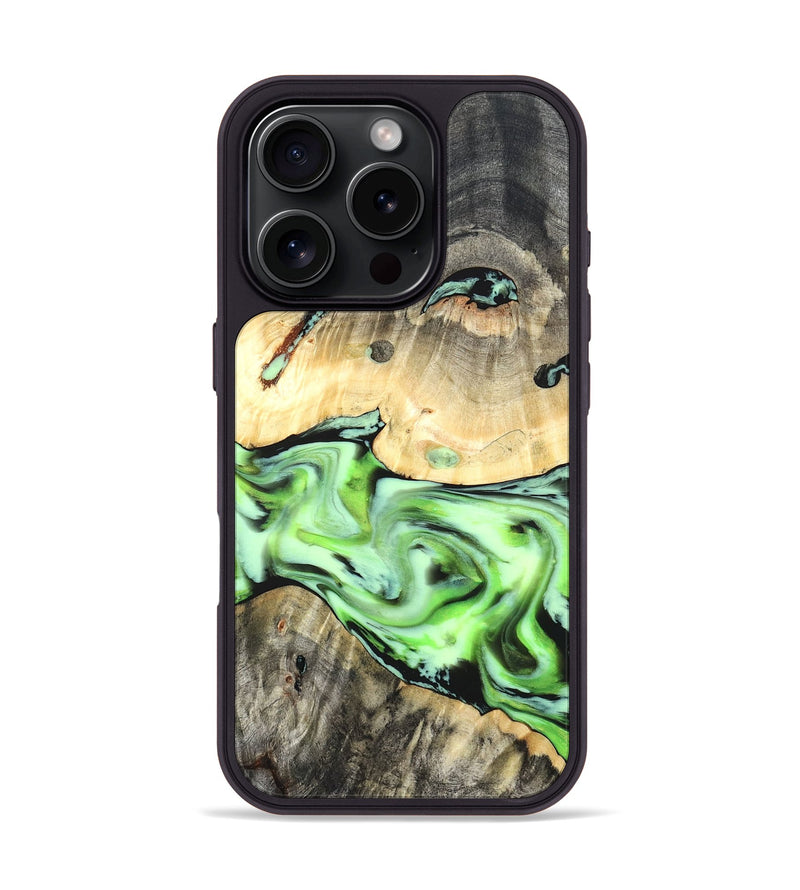 iPhone 16 Pro Wood Phone Case - Kylo (Neon, 819837)