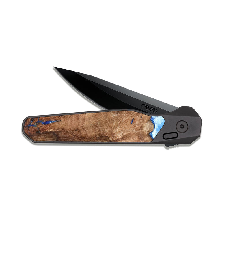 EDC Dark Slate Wood Pocket Knife - Teddy (Coastal, 819841)