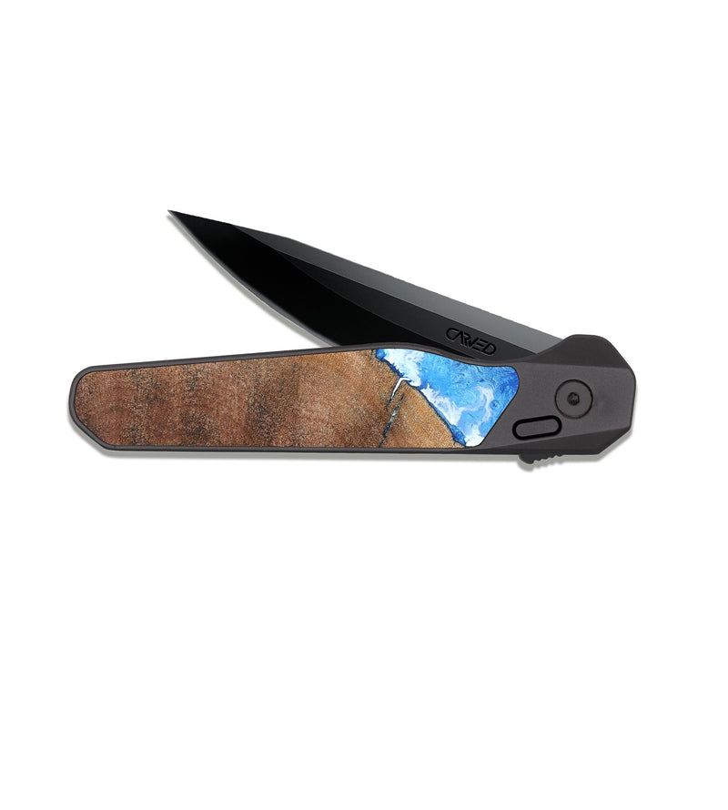 EDC Dark Slate Wood Pocket Knife - Garland (Coastal, 819851)