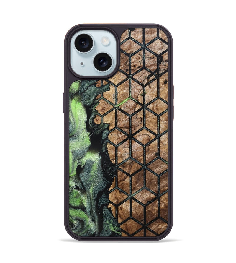 iPhone 15 Wood Phone Case - Jakob (Pattern, 819854)