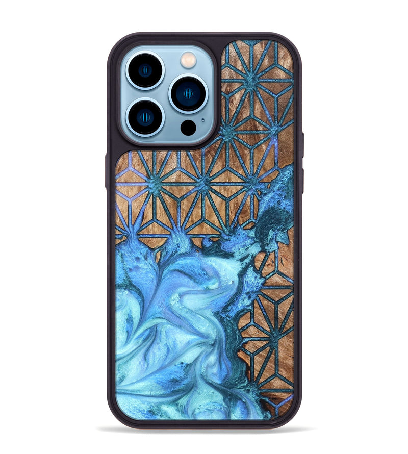 iPhone 14 Pro Max Wood Phone Case - Latrice (Pattern, 819857)