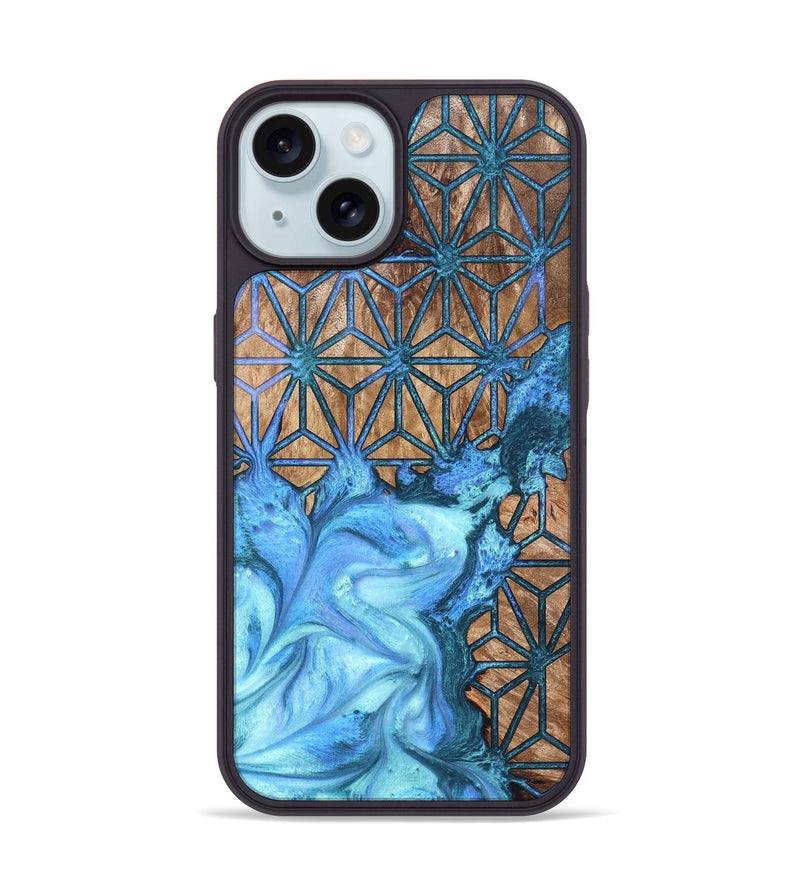iPhone 15 Wood Phone Case - Latrice (Pattern, 819857)
