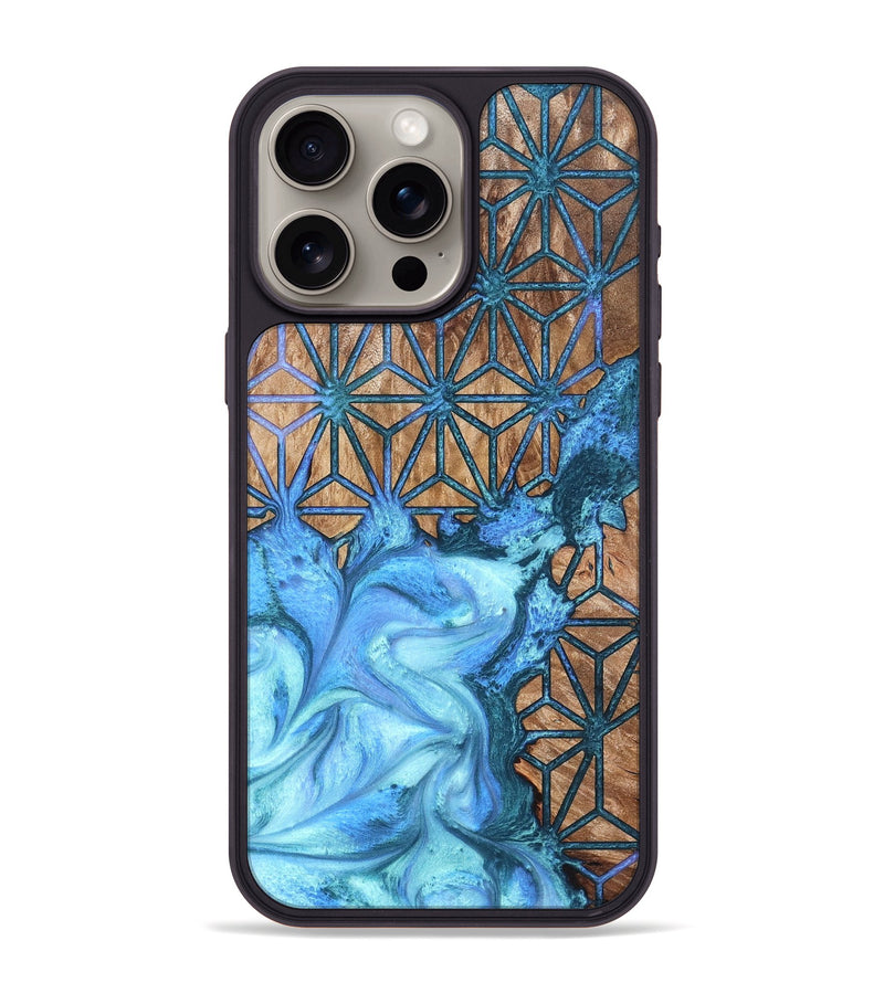 iPhone 15 Pro Max Wood Phone Case - Latrice (Pattern, 819857)