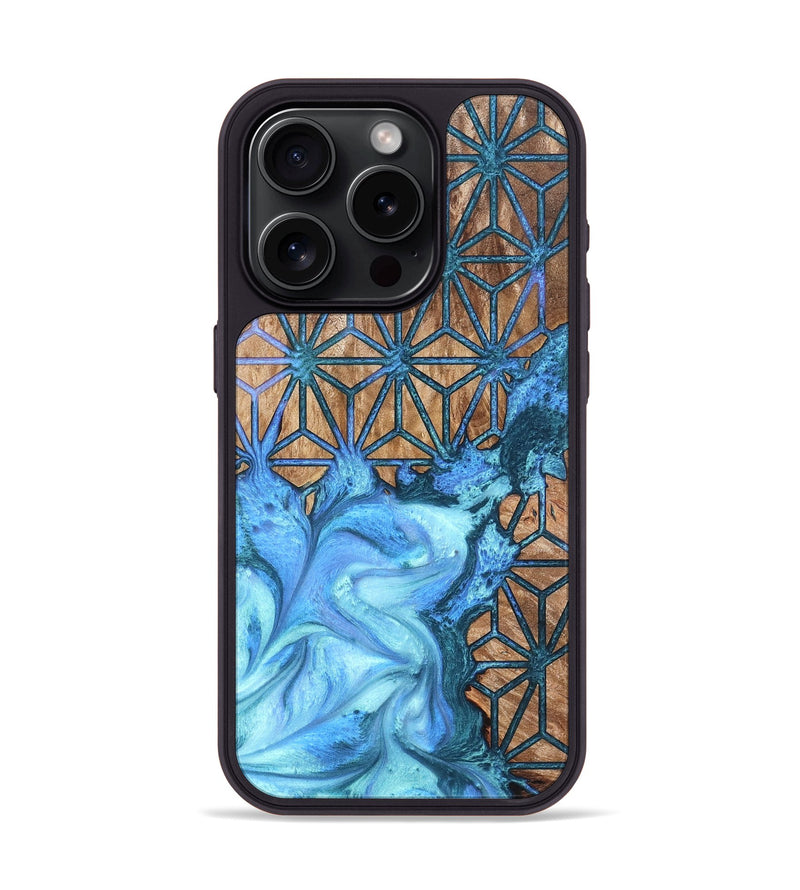 iPhone 15 Pro Wood Phone Case - Latrice (Pattern, 819857)