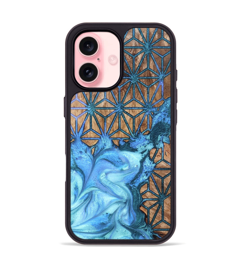 iPhone 16 Wood Phone Case - Latrice (Pattern, 819857)