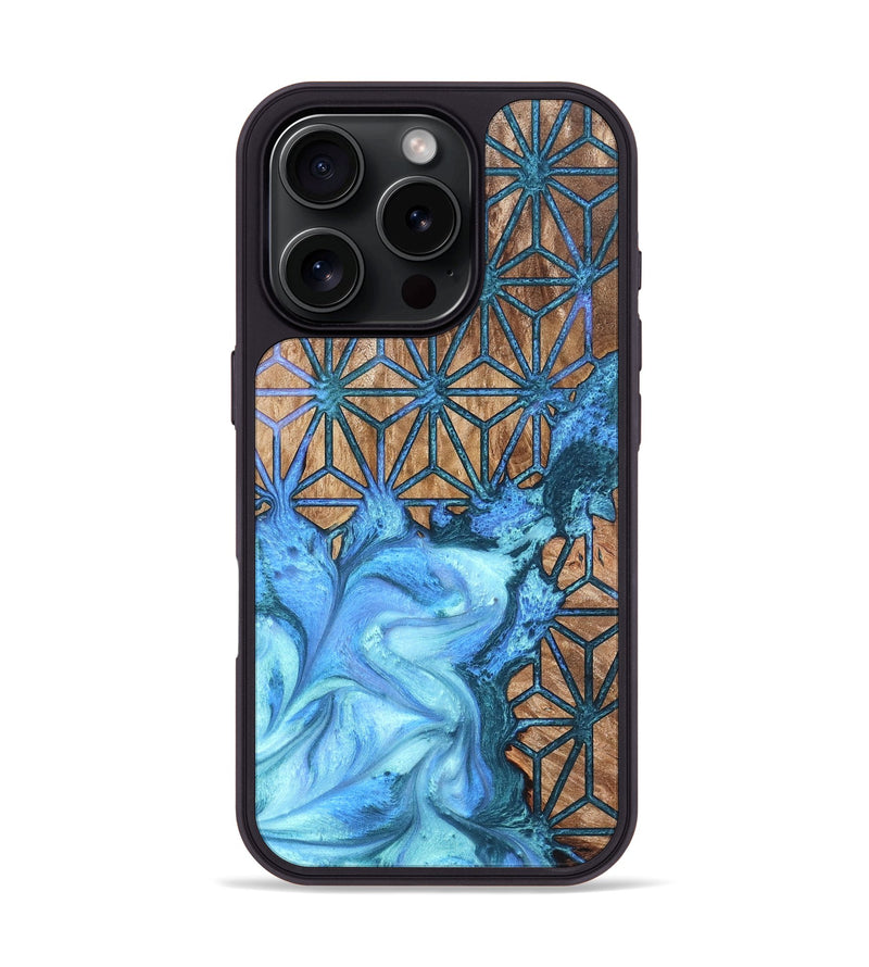 iPhone 16 Pro Wood Phone Case - Latrice (Pattern, 819857)