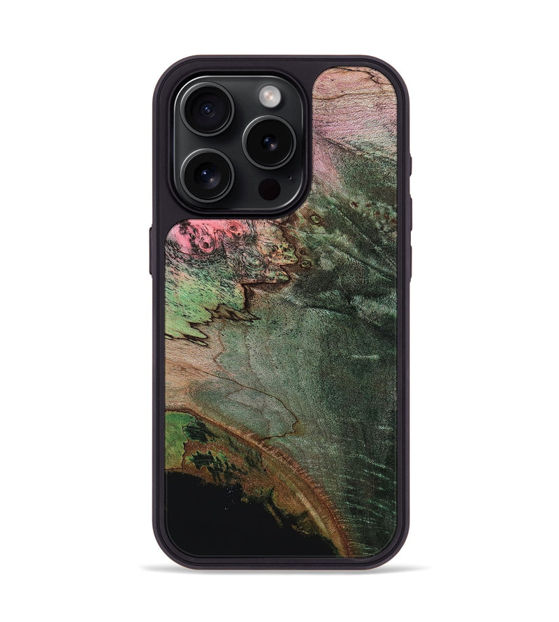 iPhone 15 Pro Wood Phone Case - Flossie (Wood Burl, 819892)