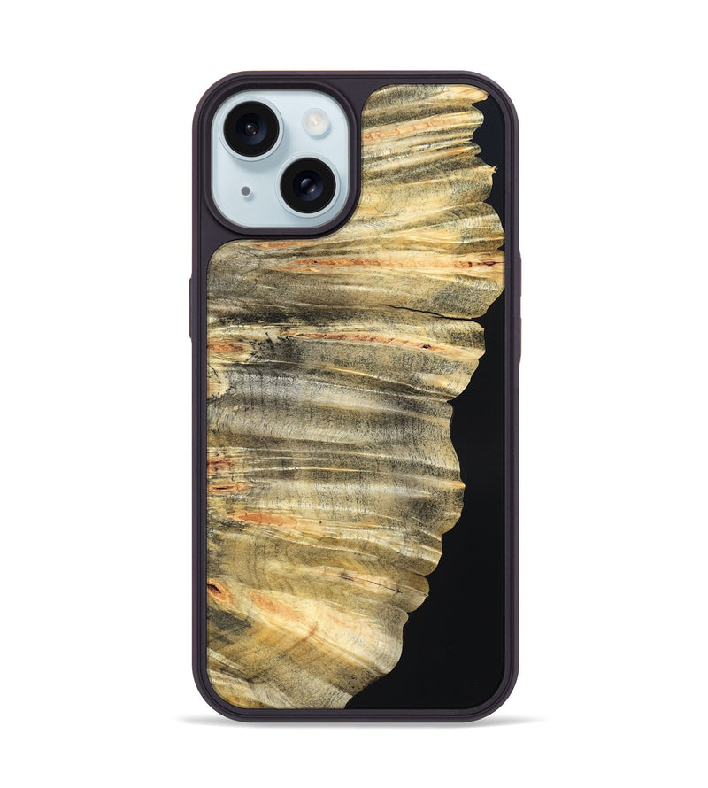 iPhone 15 Wood Phone Case - Art (Wood Burl, 819894)