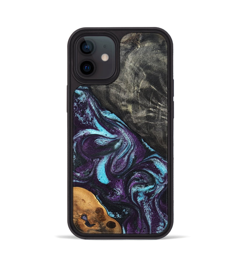 iPhone 12 Wood Phone Case - Austin (Purple, 819895)