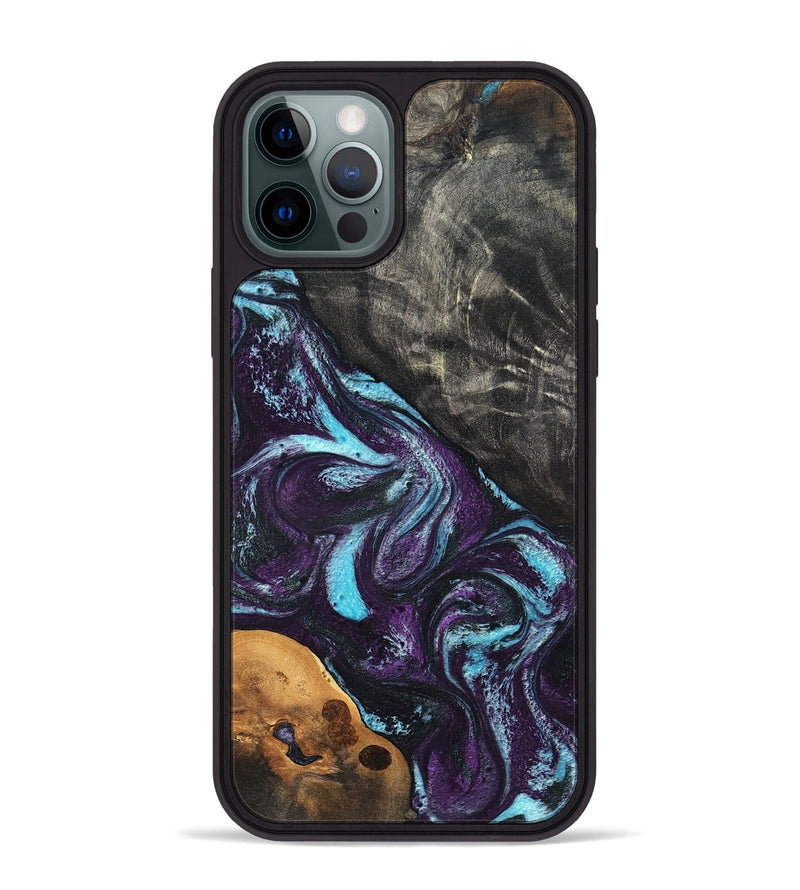 iPhone 12 Pro Max Wood Phone Case - Austin (Purple, 819895)