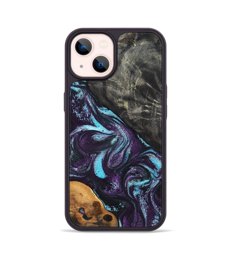 iPhone 14 Wood Phone Case - Austin (Purple, 819895)