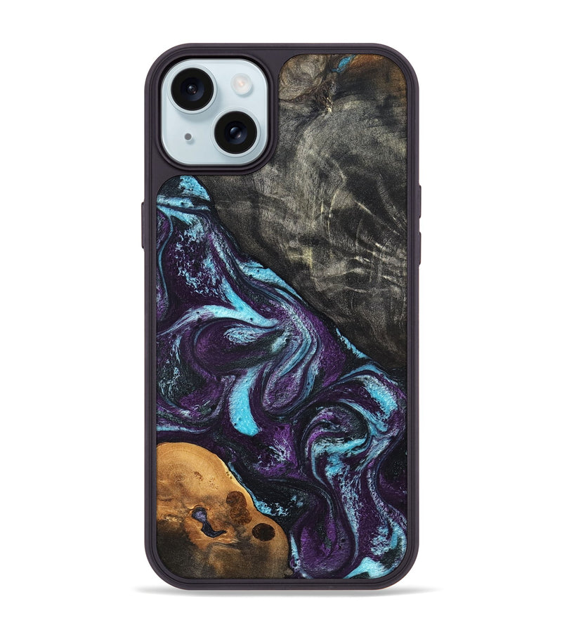 iPhone 15 Plus Wood Phone Case - Austin (Purple, 819895)