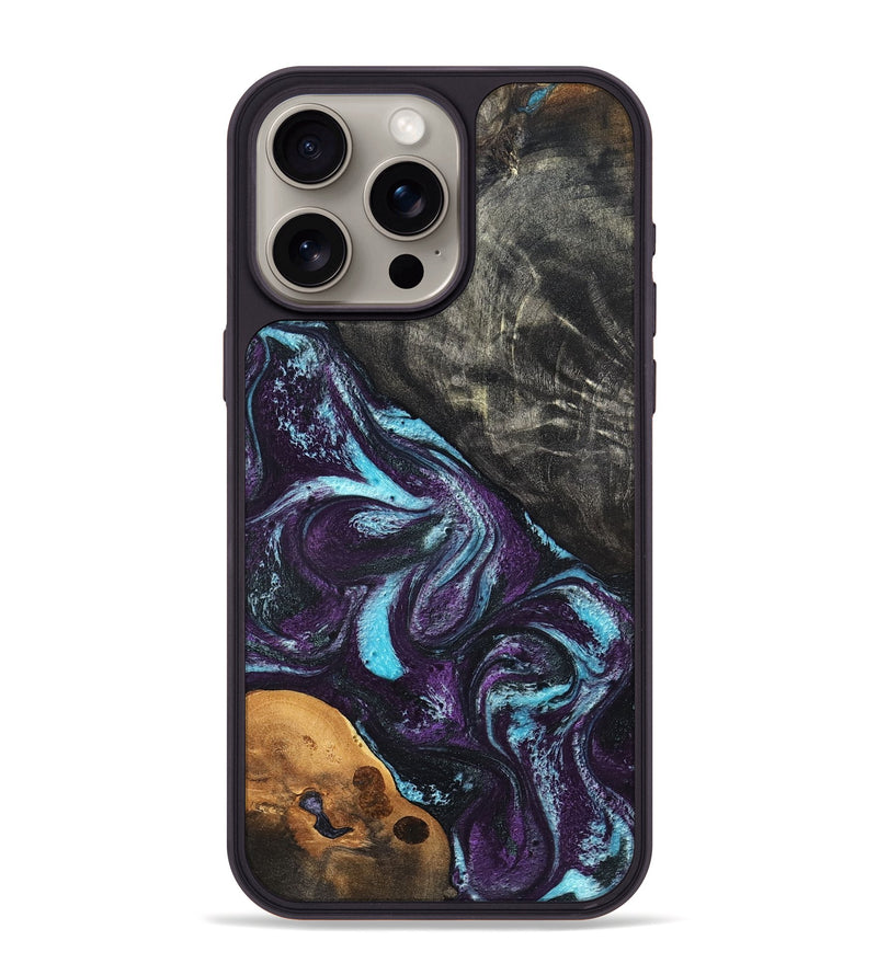 iPhone 15 Pro Max Wood Phone Case - Austin (Purple, 819895)