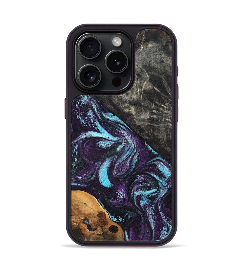 iPhone 15 Pro Wood Phone Case - Austin (Purple, 819895)