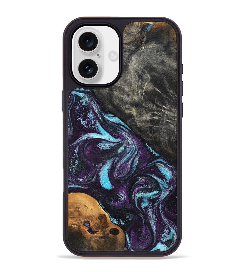 iPhone 16 Plus Wood Phone Case - Austin (Purple, 819895)