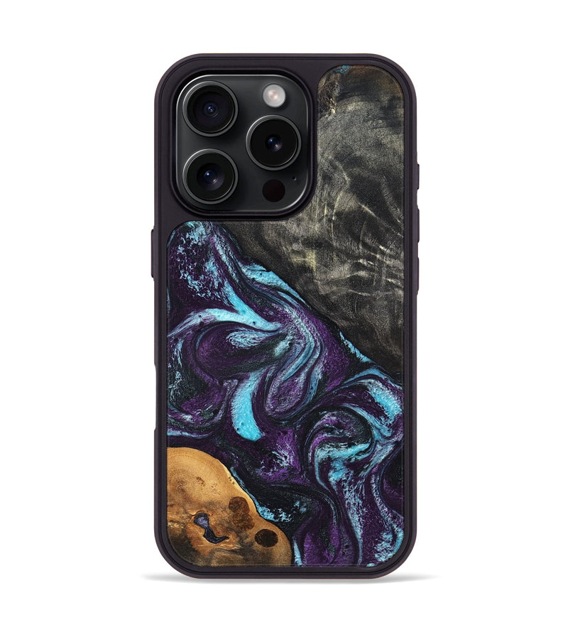 iPhone 16 Pro Wood Phone Case - Austin (Purple, 819895)