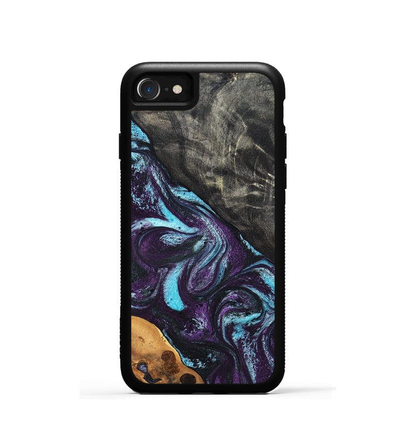 iPhone SE Wood Phone Case - Austin (Purple, 819895)