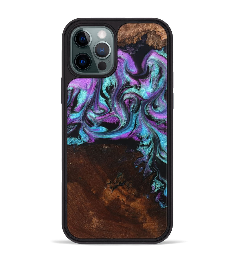 iPhone 12 Pro Max Wood Phone Case - Harding (Purple, 819896)