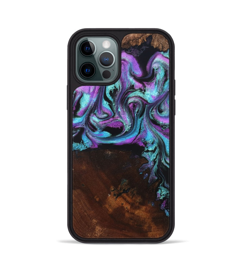 iPhone 12 Pro Wood Phone Case - Harding (Purple, 819896)
