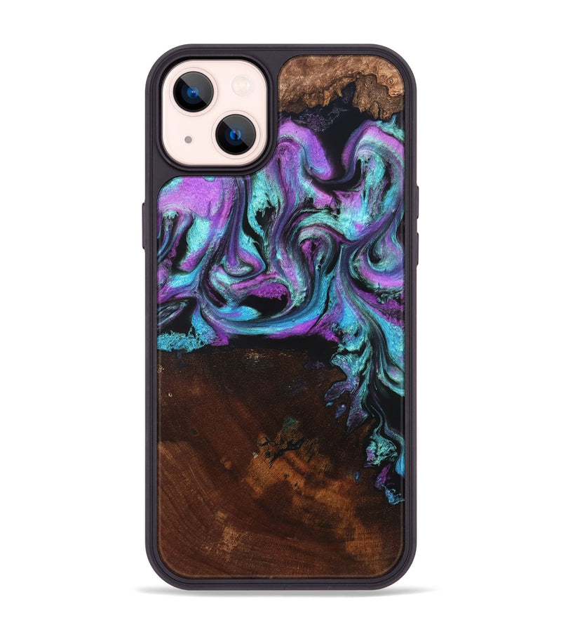 iPhone 14 Plus Wood Phone Case - Harding (Purple, 819896)