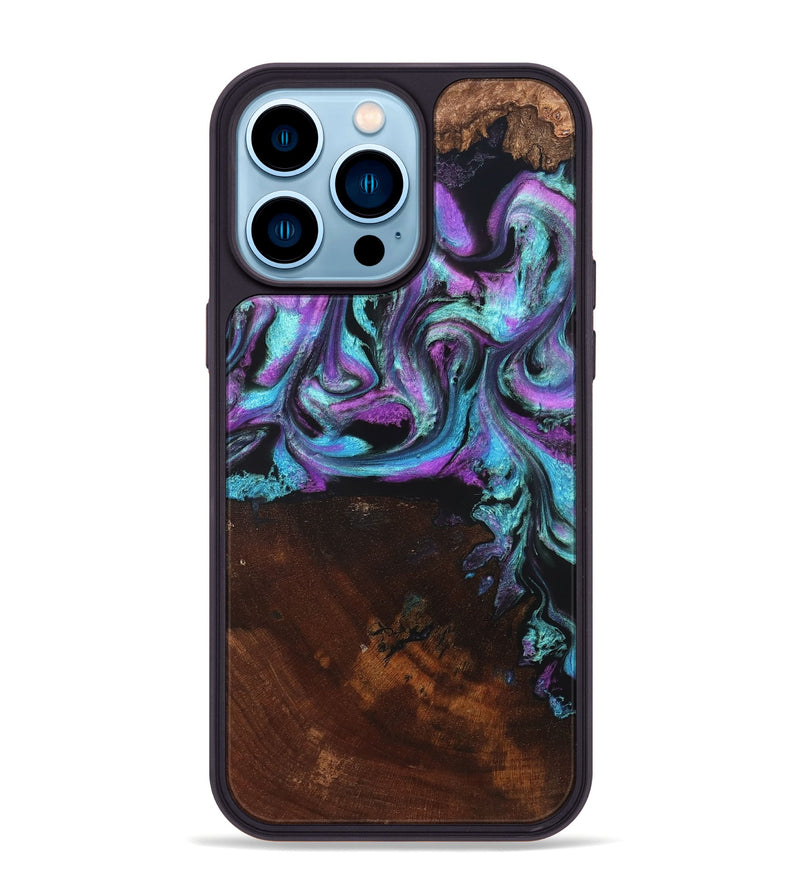 iPhone 14 Pro Max Wood Phone Case - Harding (Purple, 819896)