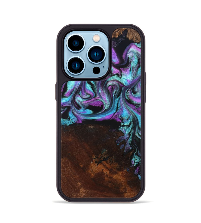 iPhone 14 Pro Wood Phone Case - Harding (Purple, 819896)