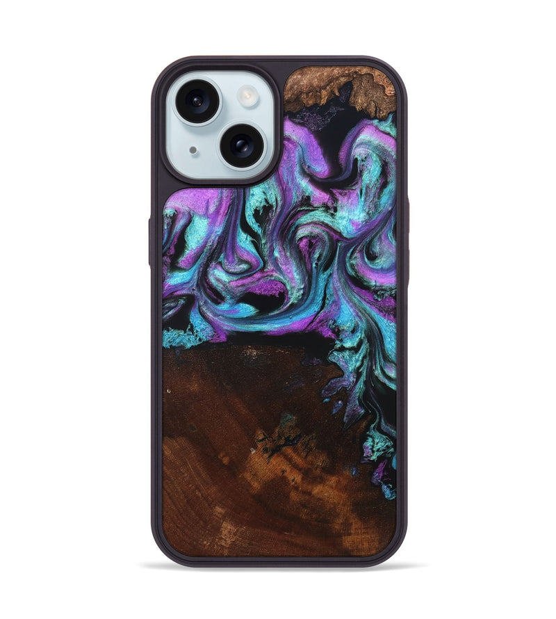 iPhone 15 Wood Phone Case - Harding (Purple, 819896)