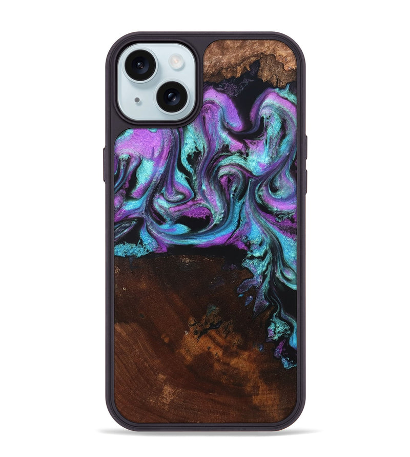 iPhone 15 Plus Wood Phone Case - Harding (Purple, 819896)