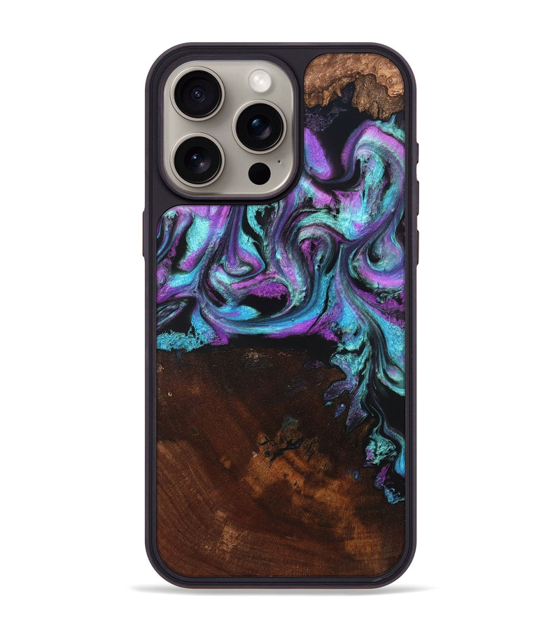 iPhone 15 Pro Max Wood Phone Case - Harding (Purple, 819896)