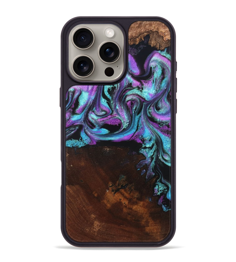 iPhone 16 Pro Max Wood Phone Case - Harding (Purple, 819896)
