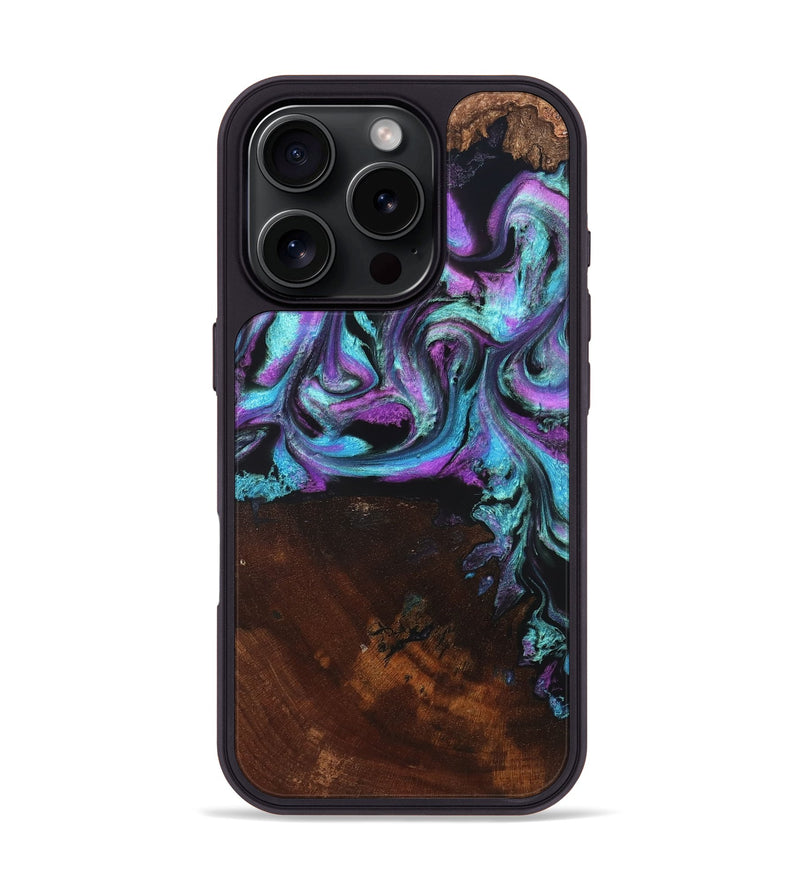 iPhone 16 Pro Wood Phone Case - Harding (Purple, 819896)
