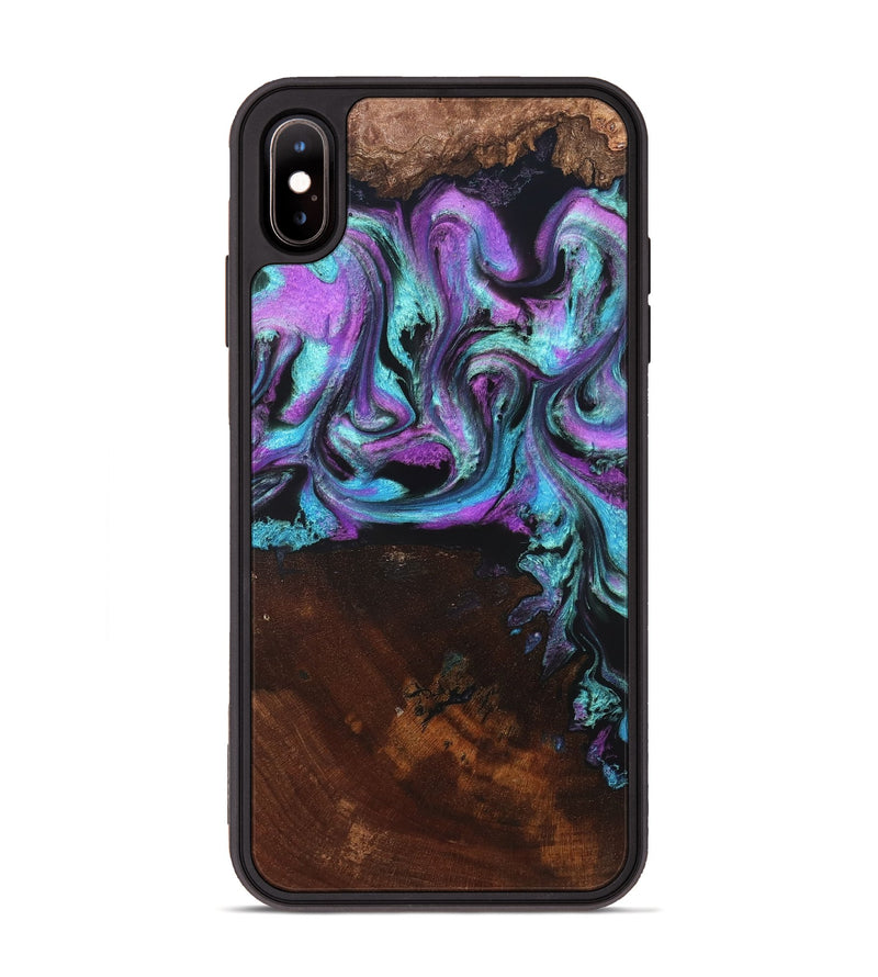 iPhone Xs Max Wood Phone Case - Harding (Purple, 819896)