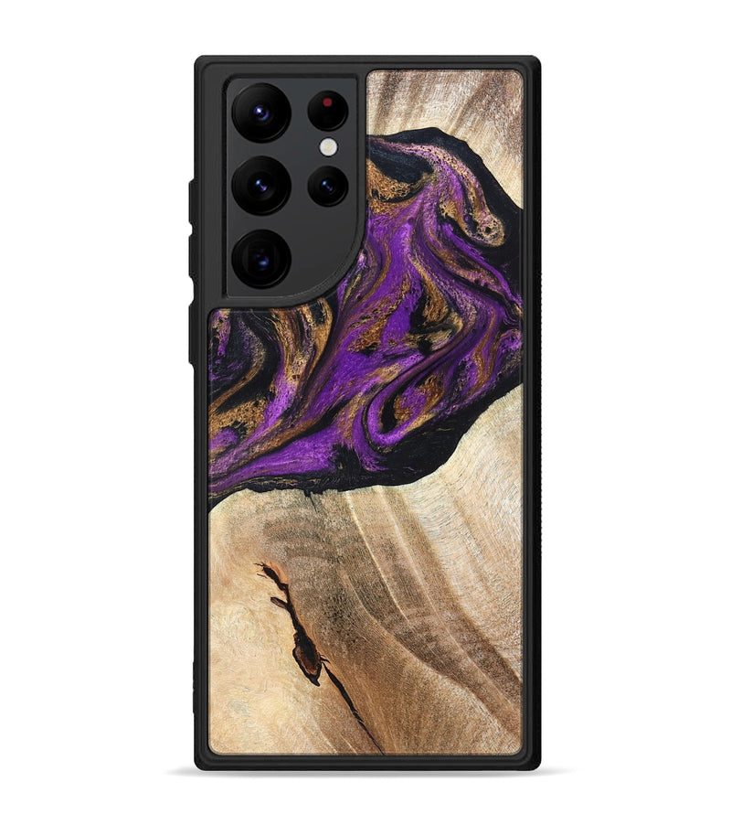 Galaxy S22 Ultra Wood Phone Case - Onie (Purple, 819897)