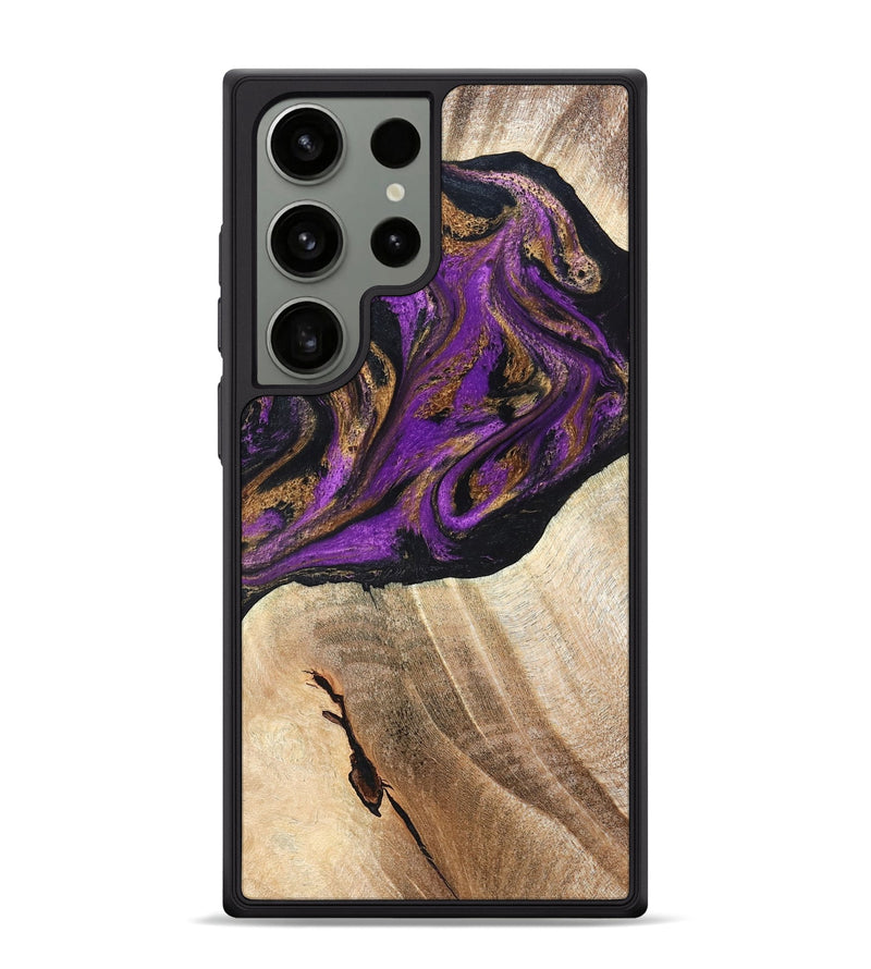 Galaxy S24 Ultra Wood Phone Case - Onie (Purple, 819897)