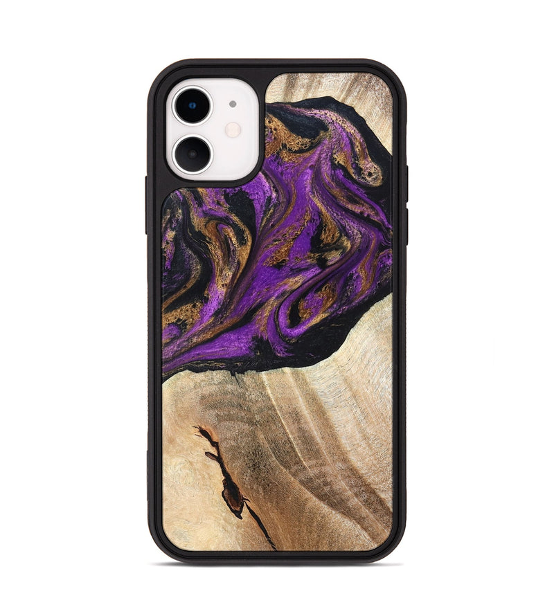 iPhone 11 Wood Phone Case - Onie (Purple, 819897)