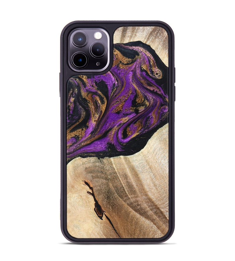iPhone 11 Pro Max Wood Phone Case - Onie (Purple, 819897)