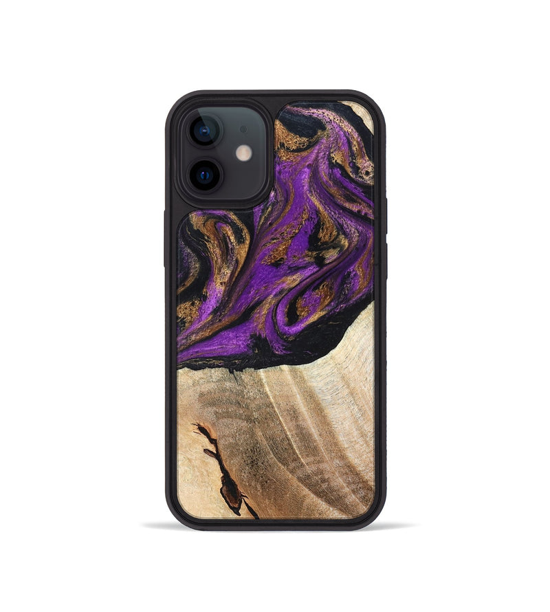 iPhone 12 mini Wood Phone Case - Onie (Purple, 819897)
