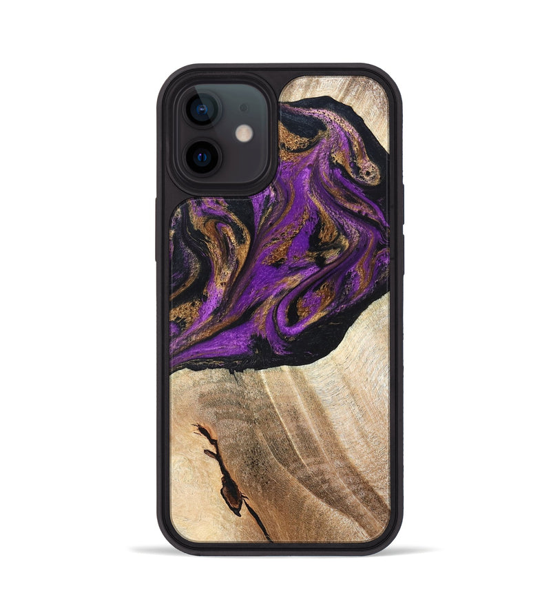 iPhone 12 Wood Phone Case - Onie (Purple, 819897)