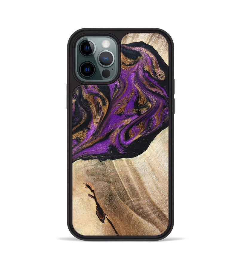 iPhone 12 Pro Wood Phone Case - Onie (Purple, 819897)